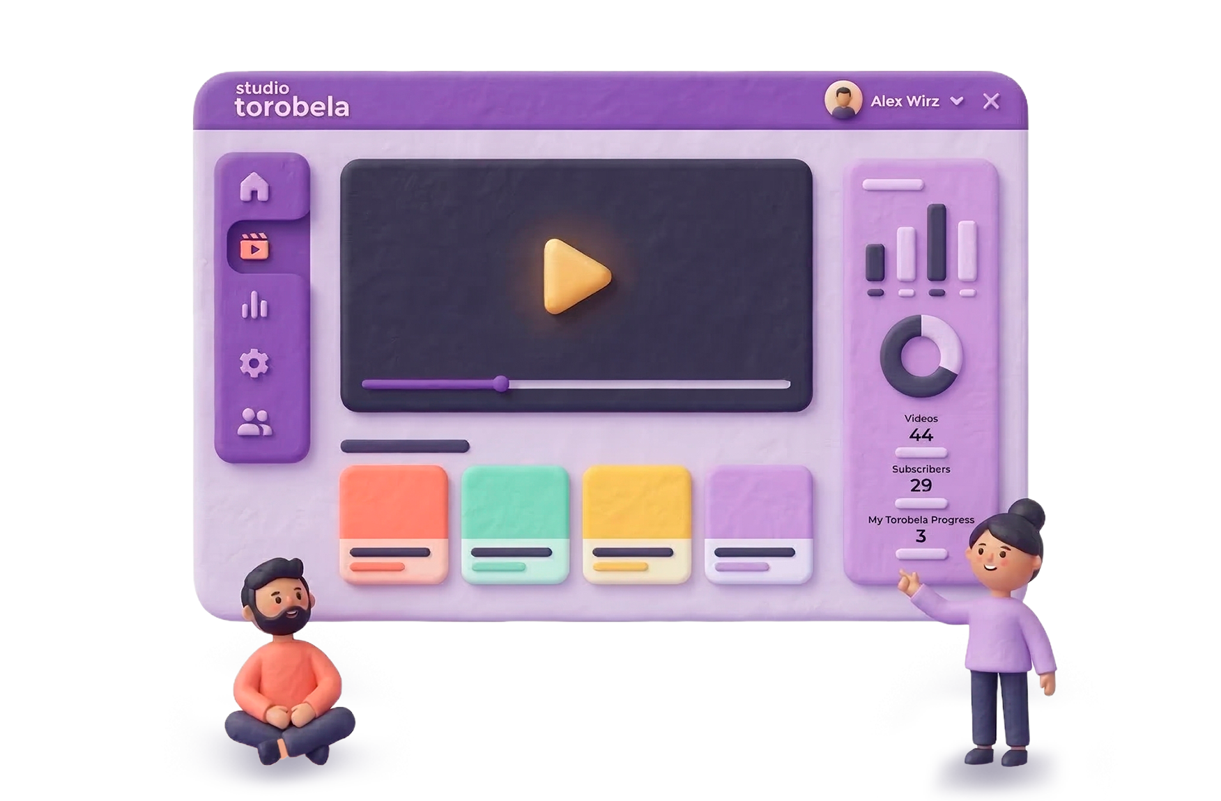 Interfaz de la plataforma Torobela VOD para canales de TV